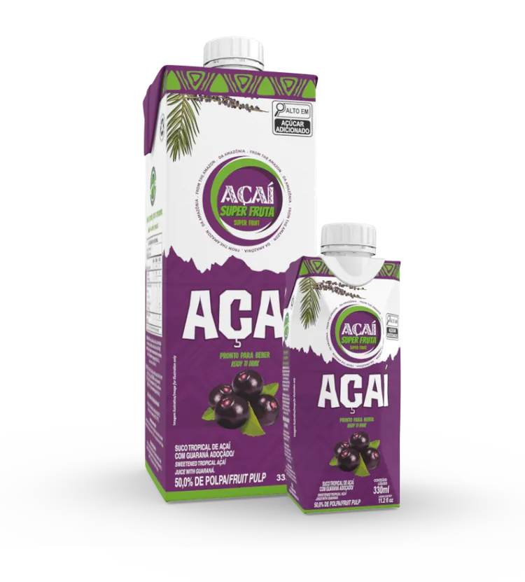 UHT açaí beverages 330ml and 1L